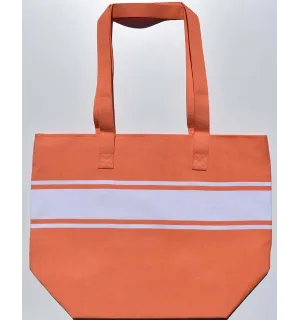 Borsa da spiaggia color corallo arancione Fouta Tunisia - 1