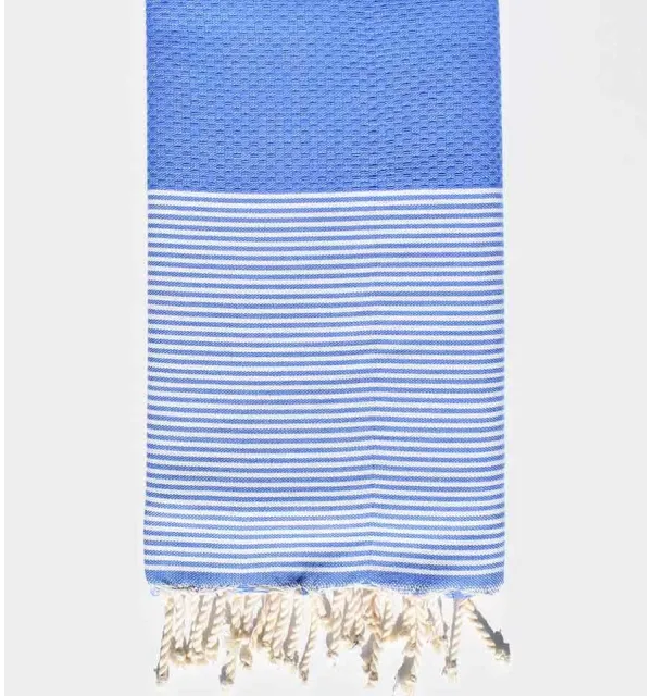 Fouta nido d'ape International Klein Blue Fouta Tunisia - 1