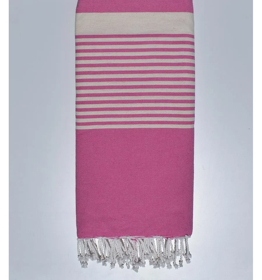 Grande fouta rosa 2m*3m Fouta Tunisia - 1