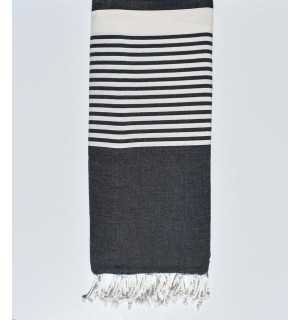 Grande fouta blu jeans medio Fouta Tunisia - 1