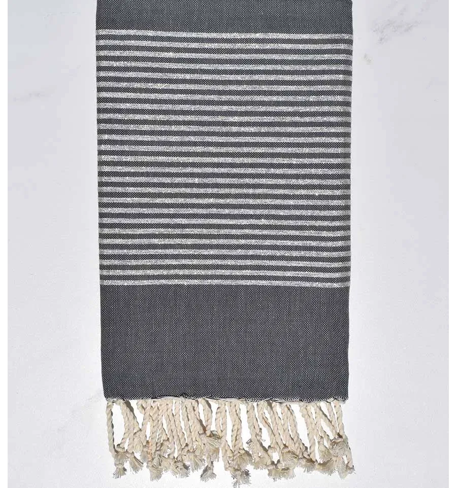 Fouta Lurex grigio scuro Fouta Tunisia - 1