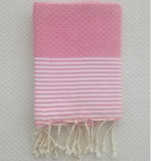 Tovagliolo rosa chiaro Fouta Tunisia - 1