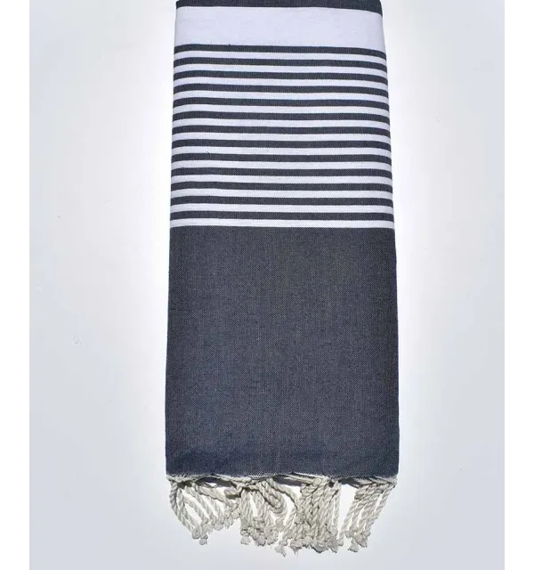 Grande fouta blu jeans scuro Fouta Tunisia - 2