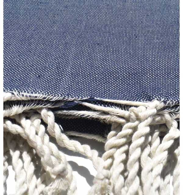 Grande fouta blu jeans scuro Fouta Tunisia - 3