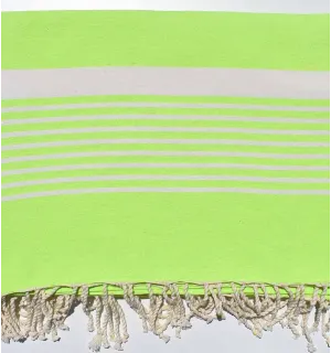 Grande fouta verde fluo Fouta Tunisia - 1