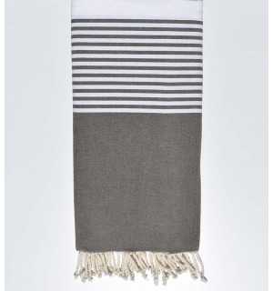 Fouta grande marrone talpa Fouta Tunisia - 2 2