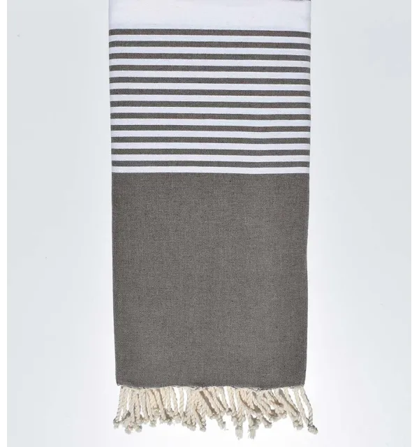 Fouta grande marrone talpa Fouta Tunisia - 1