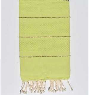 Fouta nido d'ape pistacchio con lurex Fouta Tunisia - 1