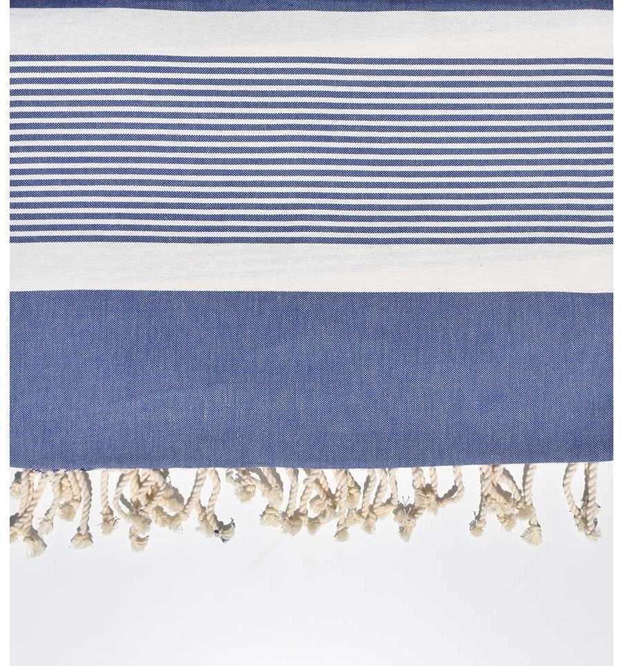 Grande fouta blu denim chiaro 2 m * 2,80 m Fouta Tunisia - 3