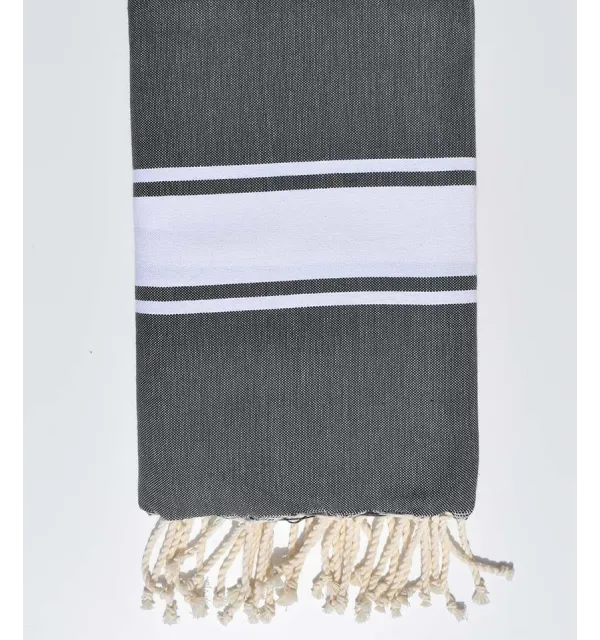 Fouta piatta grigio ferro Fouta Tunisia - 1