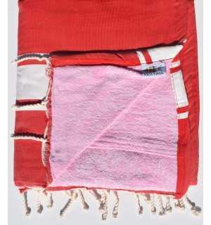 Fouta spugna rosso  - 1