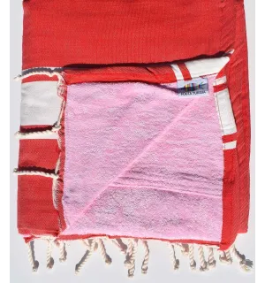 Fouta spugna rosso  - 1