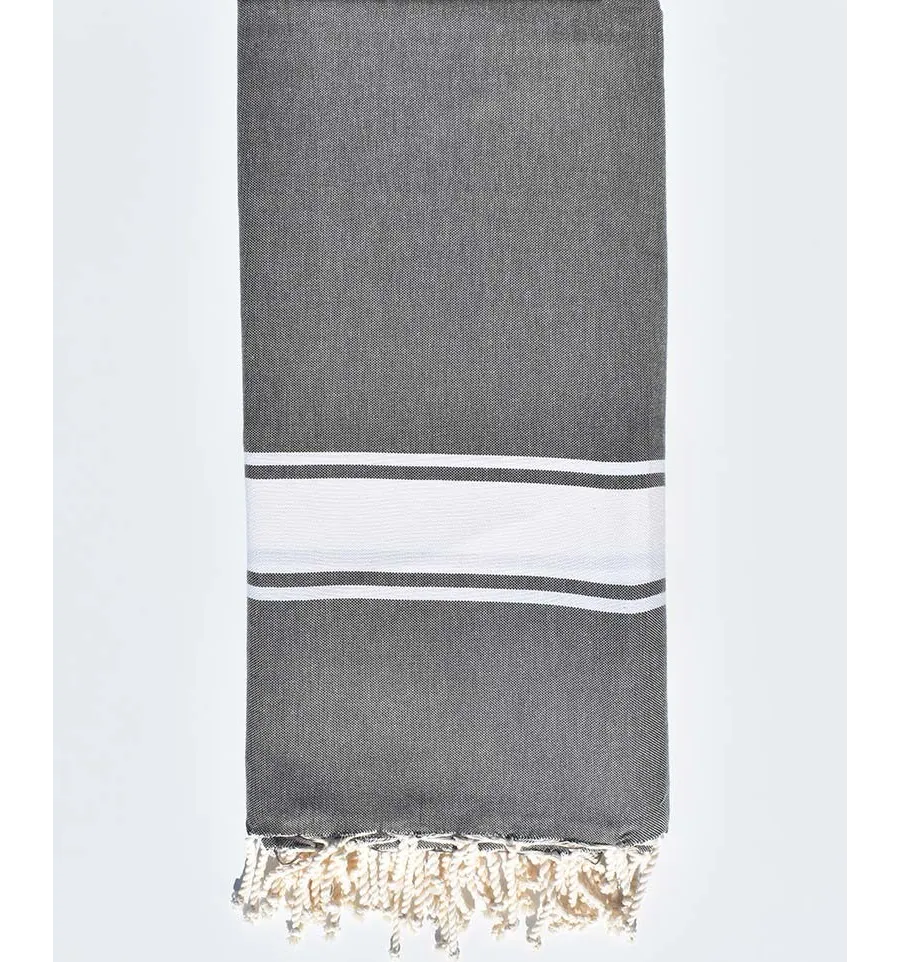 Grande fouta marrone talpa Fouta Tunisia - 1