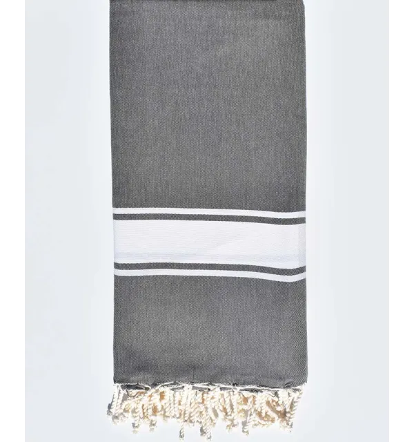 Grande fouta marrone talpa Fouta Tunisia - 1