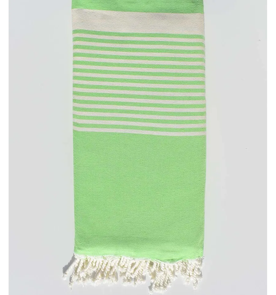 Fouta grande verde chiaro 1,9 m*2,9 m Fouta Tunisia - 1