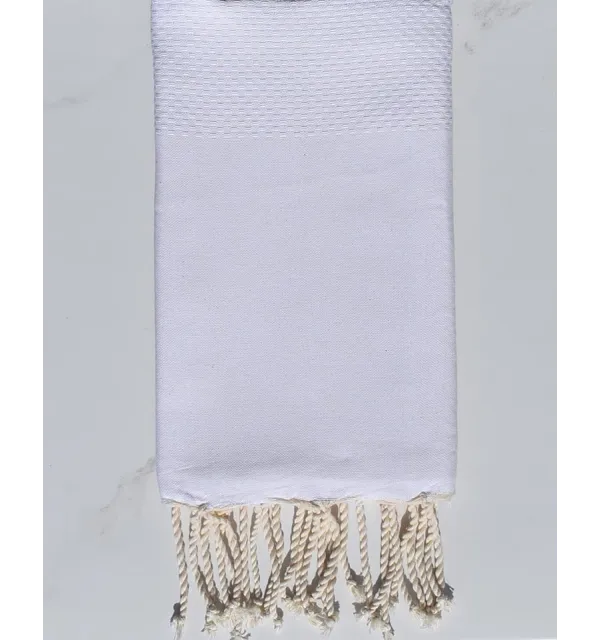 Fouta nido d'ape unita crema Fouta Tunisia - 1