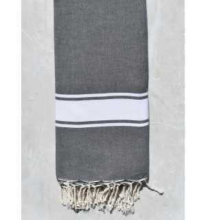 Grande fouta grigio medio 2m/2m  - 1