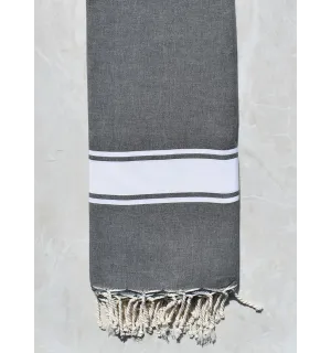 Grande fouta grigio medio 2m/2m  - 1