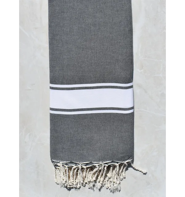 Grande fouta grigio medio 2m/2m  - 1