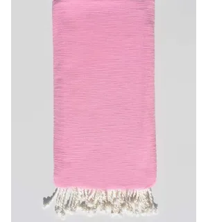 Grande fouta rosa chiaro fiammata 2 m * 2,80 m Fouta Tunisia - 1 2