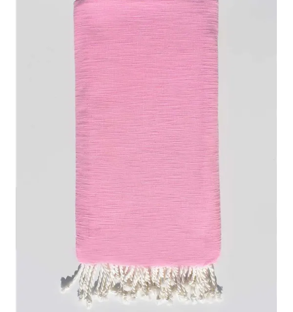 Grande fouta rosa chiaro fiammata 2 m * 2,80 m Fouta Tunisia - 2