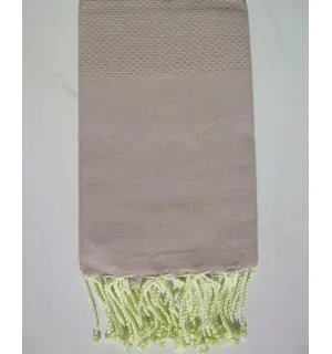 Fouta nido d'ape unita rosa beige 