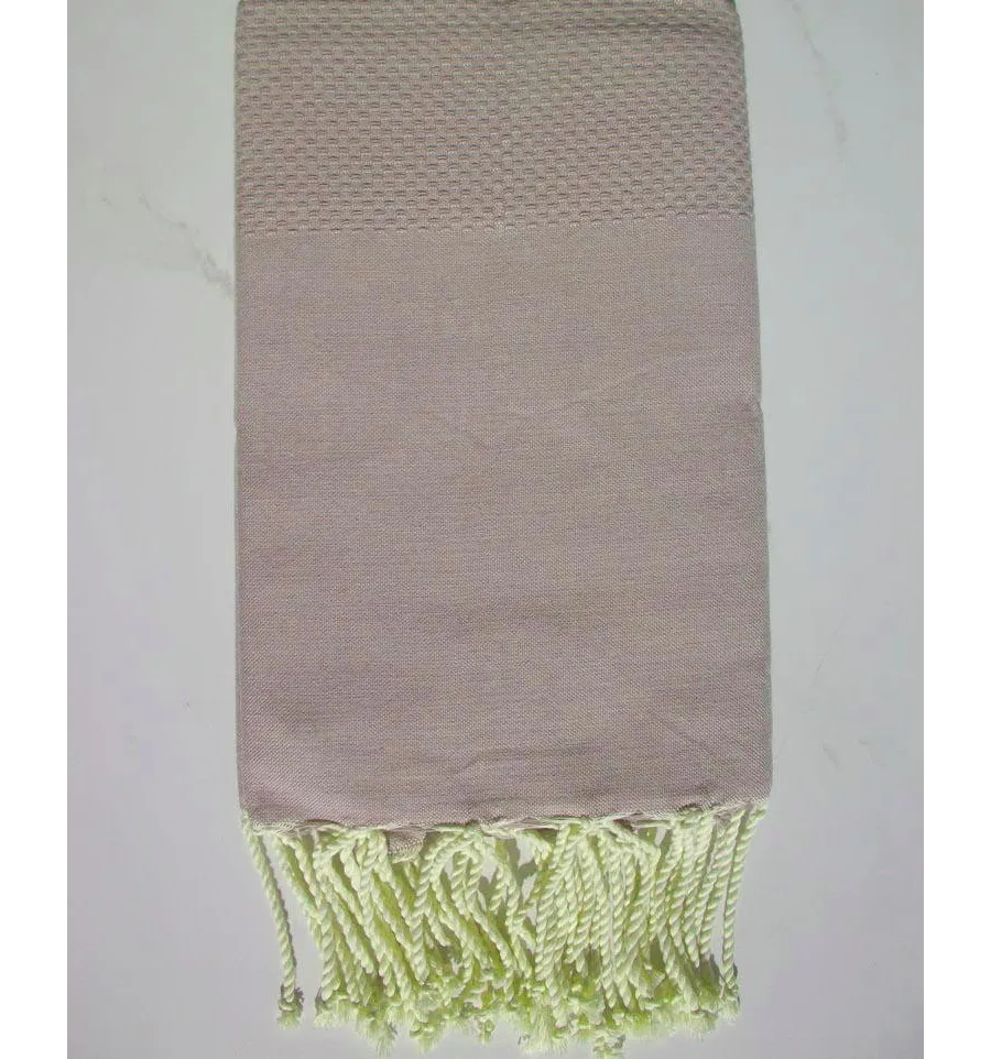 Fouta nido d'ape unita rosa beige 