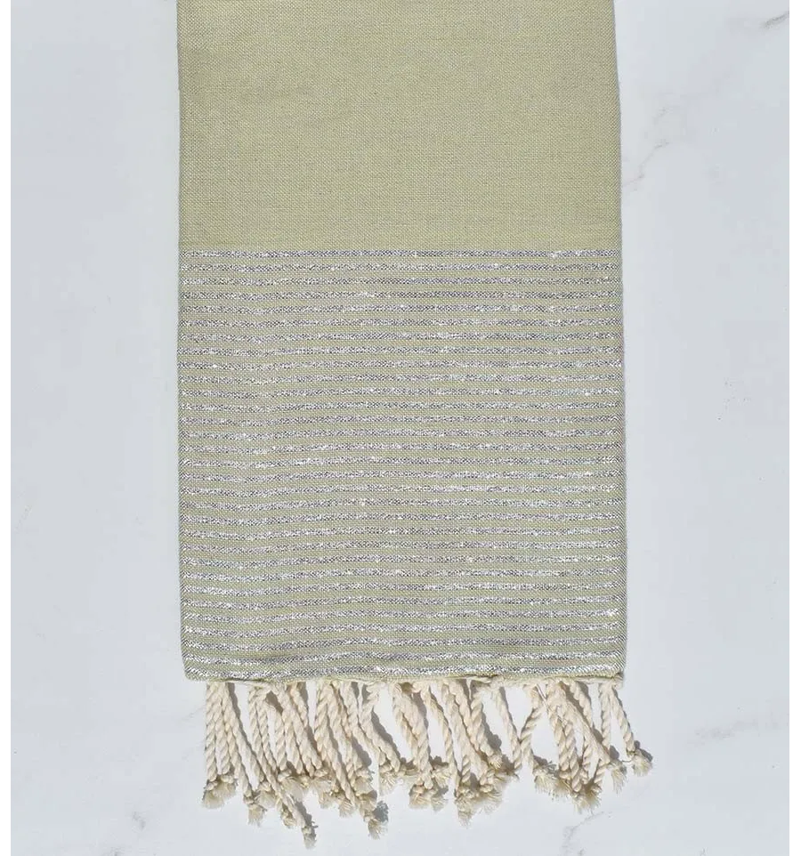 Fouta lurex verde olivastro  - 1