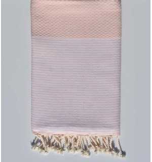 Fouta nido d'ape Biscotto  con strisce Fouta Tunisia - 1