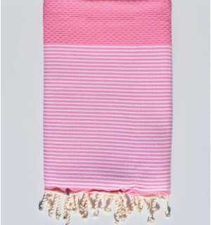 Fouta nido d'ape rosa pallido Fouta Tunisia - 1