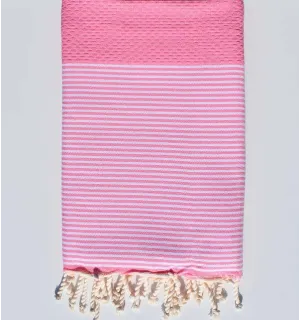 Fouta nido d'ape rosa pallido Fouta Tunisia - 1