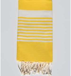 Telo mare arthuro giallo brillante Fouta Tunisia - 1