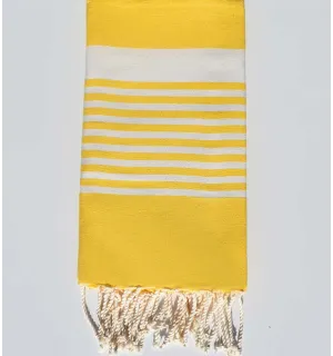 Telo mare arthuro giallo brillante Fouta Tunisia - 1