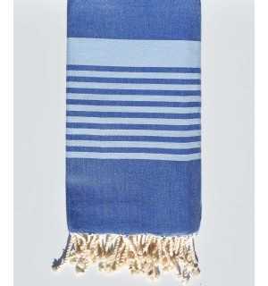 Telo mare arturo blu e azzurro Fouta Tunisia - 1