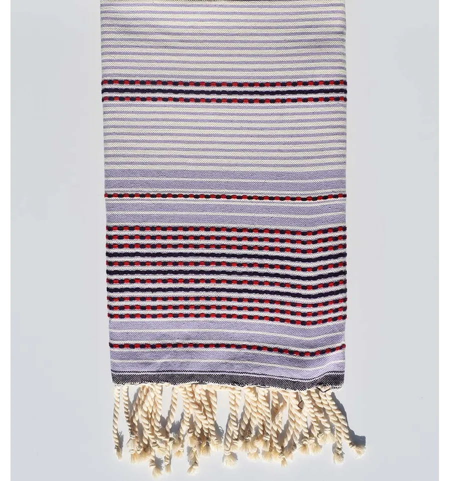 Fouta arabesca viola Fouta Tunisia - 1