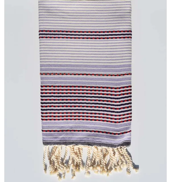 Fouta arabesca viola Fouta Tunisia - 1