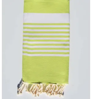 Fouta Arturo verde lime con strisce Fouta Tunisia - 1