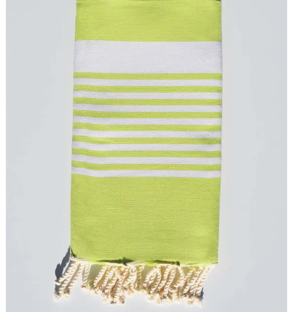 Fouta Arturo verde lime con strisce Fouta Tunisia - 1