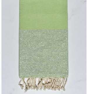 Fouta lurex té verde scuro Fouta Tunisia - 1