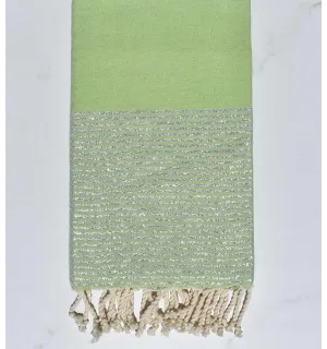 Fouta lurex té verde scuro Fouta Tunisia - 1