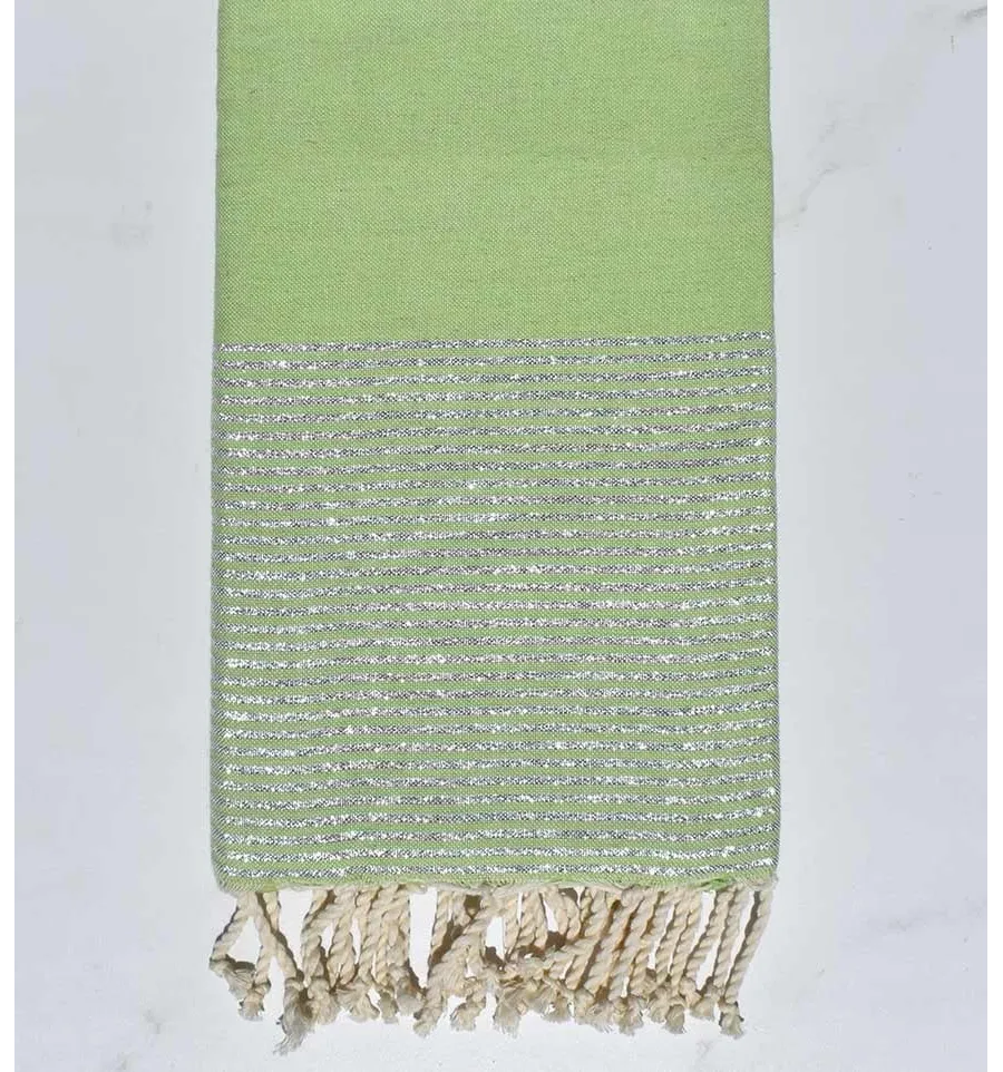 Fouta lurex té verde scuro Fouta Tunisia - 1