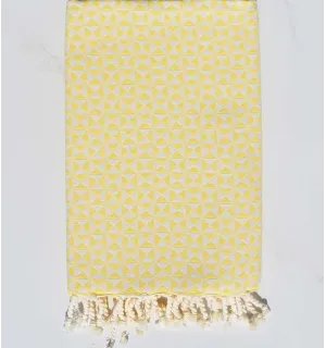 Fouta farfalle giallo Fouta Tunisia - 1