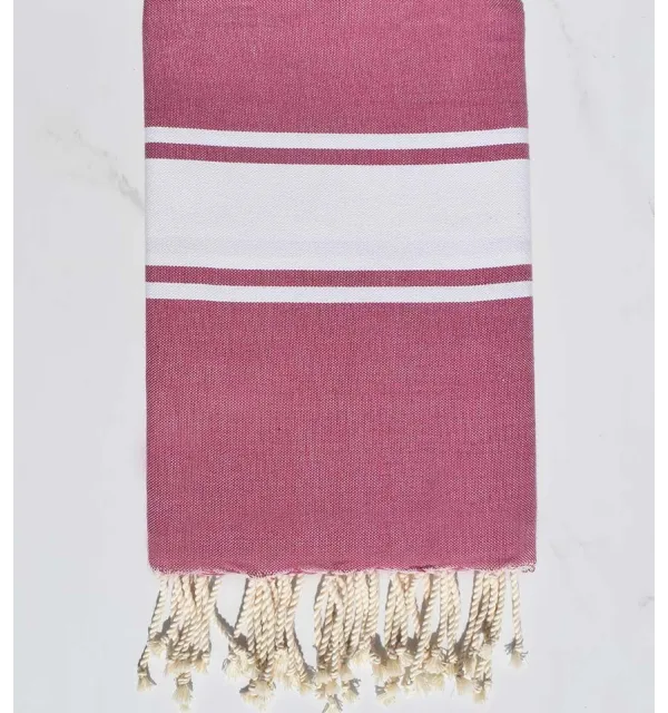 telo mare piatta rosa violaceo Fouta Tunisia - 1