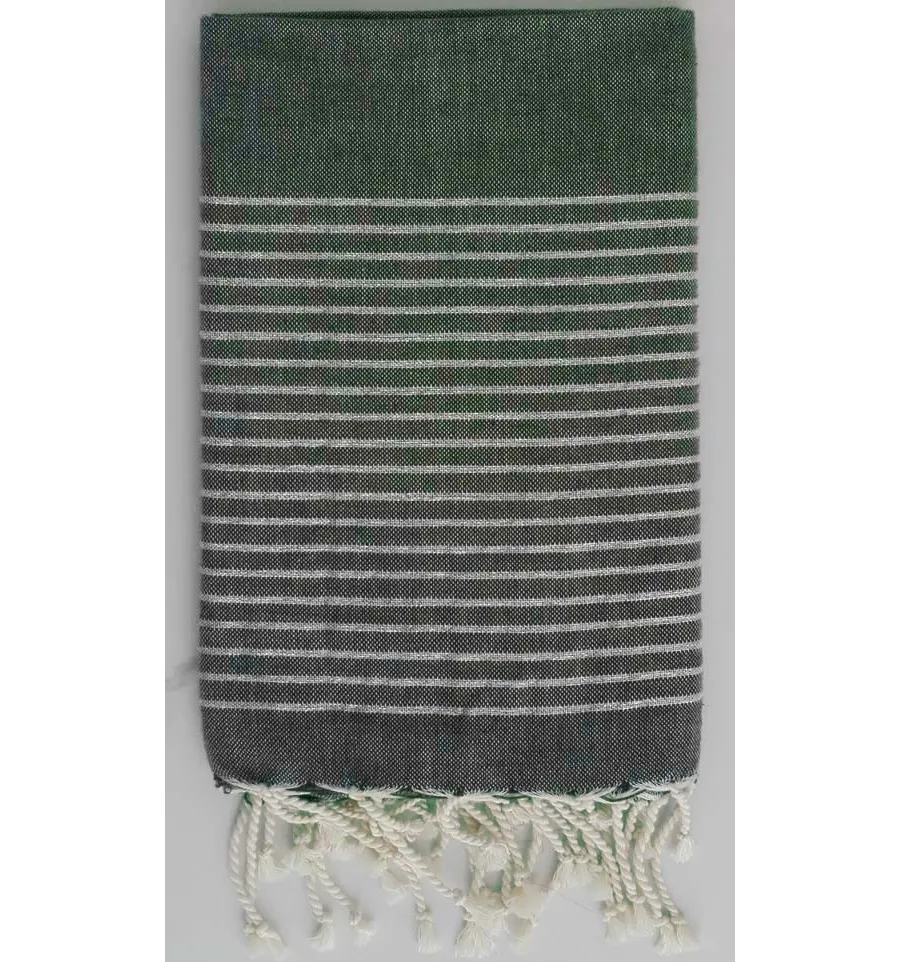 Fouta Lurex verde foresta 