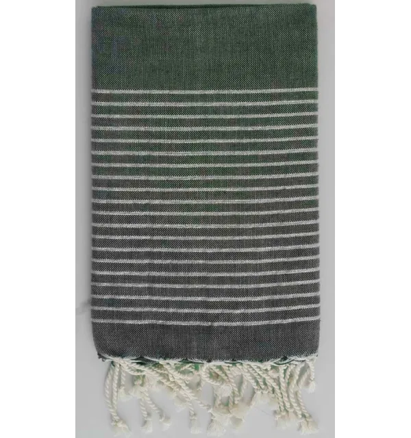 Fouta Lurex verde foresta 