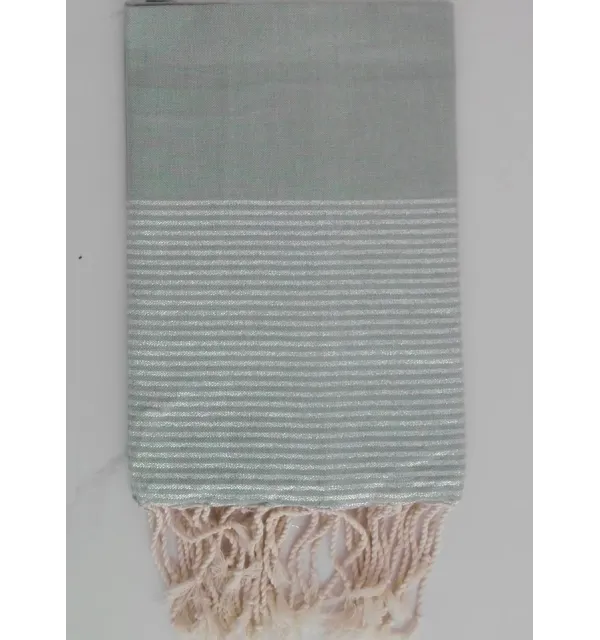 Fouta Lurex verde marino scuro 