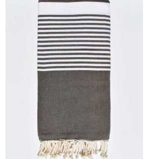 Grande fouta marrone Fouta Tunisia - 1