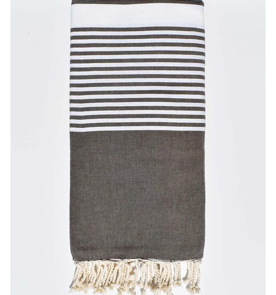 Grande fouta marrone Fouta Tunisia - 1