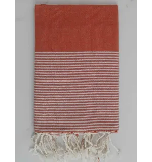 Fouta Lurex mogano 