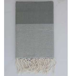 Fouta Lurex grigio 